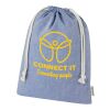 Pheebs 150 g/m² GRS recycled cotton gift bag large 4L Standard | Heather blue | not available | No Branding | not available | not available | not available