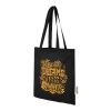 Madras recycled cotton tote bag 140 g/m² Standard | Solid black | not available | No Branding | not available | not available | not available