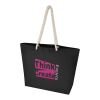 Florida 270 g/m² GRS recycled beach tote bag 18L Standard | Solid black-Solid black | not available | No Branding | not available | not available | not available