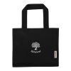Odessa 220 g/m² GRS recycled cotton mini gusset tote bag 9L Standard | Solid black | not available | No Branding | not available | not available | not available