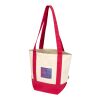 Sam 320 g/m² GRS recycled mini cotton tote bag Standard | Red-Natural | No Branding | not available | not available | not available