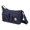 Calli 13" GRS recycled nylon laptop messenger bag Navy