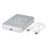 Avis 10.000 mAh RCS recycled aluminium magnetic power bank  Silver