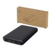 Adhil 10.000 mAh 10W recycled plastic power bank with 2 built-in cables Standard | Black | Not applicable | No Branding | not available | not available