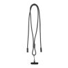 SMART 65W RPET charging cable with lanyard Solid black