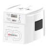SKROSS® MUV AC65PD world adapter with USB-C cable  White