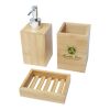Hedon 3-piece bamboo bathroom set Standard | Natural | No Branding | not available | not available