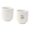 Male 90 ml ceramic espresso cups - set of 2 Standard | White | No Branding | not available | not available