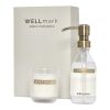 Wellmark Discovery 250 ml hand soap dispenser and 150 g scented candle set Standard | White | Not applicable | No Branding | not available | not available