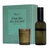 Wellmark 100 ml room spray and 70 ml Tender Affection candle gift set Green flash