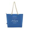 Panama GRS recycled beach cooler tote bag with cord handles Standard | Royal blue | not available | No Branding | not available | not available