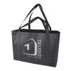 Jumbo GRS recycled non-woven extra large tote bag 65L Standard | Solid black | No Branding | not available | not available | not available