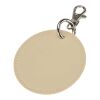 Resi Plus GRS recycled round charm keychain  Standard | Oatmeal | No Branding | not available | not available