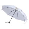 Agnes 21" foldable auto open RPET umbrella White
