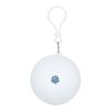 Fog poncho in round plastic container with carabiner White