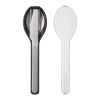 Mepal Ellipse cutlery set  Standard | Solid black | Not applicable | No Branding | not available | not available
