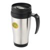 Sanibel 400 ml insulated mug Standard | Silver-Solid black | No Branding | not available | not available