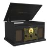 Prixton Century vinyl turntable and music player Solid black | No Branding