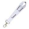 Mini sublimation lanyard - both sides White | 15mm | No Branding | not available | not available