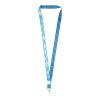 Isla 1-metre sublimation lanyard Light blue-White-White | not available | No Branding | not available | not available