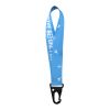 Leif sublimation RPET mini lanyard with carabiner White | No Branding | not available | not available