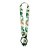 Lior sublimation lanyard with silicone bracelet White