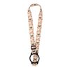 Lior RPET sublimation lanyard with silicone bracelet White