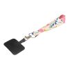 Gaby RPET sublimation mini-lanyard with phone holder White | No Branding | not available | not available