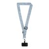 Lyra sublimation adjustable lanyard with phone holder White | No Branding | not available | not available