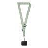 Lyra RPET sublimation adjustable lanyard with phone holder White | No Branding | not available | not available