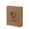 Kraft 80-90 g/m2 paper bag with twisted handles - large Kraft brown | not available | No Branding | not available | not available