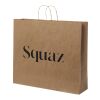Kraft 90-100 g/m2 paper bag with twisted handles - XX large Kraft brown | not available | No Branding | not available | not available
