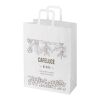 Kraft 80-90 g/m2 paper bag with flat handles - 32 x 17 x 39 cm White | No Branding | not available | not available