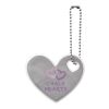 RFX™ H-12 heart reflective PVC hanger White | No Branding | not available | not available