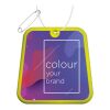 RFX™ trapezium reflective PVC hanger Neon yellow | No Branding | not available | not available