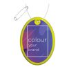 RFX™ oval reflective PVC hanger Neon yellow | not available | No Branding | not available | not available