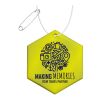 RFX™ hexagon reflective TPU hanger Neon yellow | Not applicable | No Branding | not available | not available