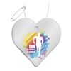 RFX™ H-16 heart-shaped lightweight reflective PVC hanger white | No Branding | not available | not available