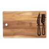 SCX.design K06 cheese board and knives set Brown | No Branding | not available | not available