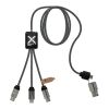 SCX.design C33 60W Type-C charging cable with dual light-up logo  Heather black | No Branding | not available | not available