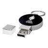 Round light-up USB Solid black-Silver-White | No Branding | not available | not available | 1 GB