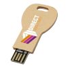 Key-shaped recycled paper USB 2.0 Kraft brown | No Branding | not available | not available | 1 GB