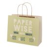 Agricultural waste 150 g/m2 paper bag with twisted handles - large Off white | No Branding | not available | not available