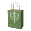 Agricultural 150 g/m2 waste paper bag with twisted handles - 18 x 9 x 23 cm Ivory white