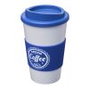 Americano® 350 ml insulated tumbler with grip White-Mid blue | not available | No Branding | not available | not available