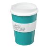 Americano® Medio 300 ml tumbler with grip Aqua blue-White | No Branding | not available | not available