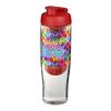H2O Active® Tempo 700 ml flip lid sport bottle & infuser White-Red | No Branding | not available | not available