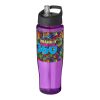 H2O Active® Tempo 700 ml spout lid sport bottle Purple-Solid black | not available | No Branding | not available | not available