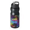 H2O Active® Base 650 ml spout lid sport bottle Solid black | No Branding | not available | not available