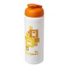 Baseline Plus 750 ml flip-lid sport bottle White-Orange | No Branding | not available | not available